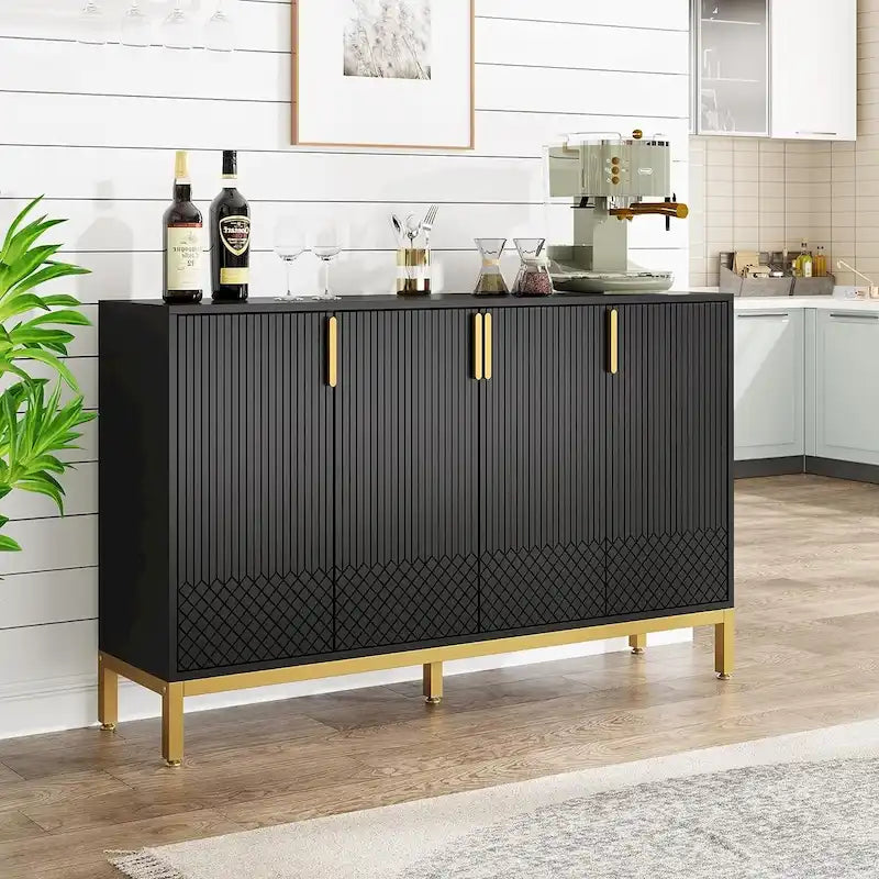 55-Zoll-Küchen-Sideboard, Buffetschrank mit Stauraum