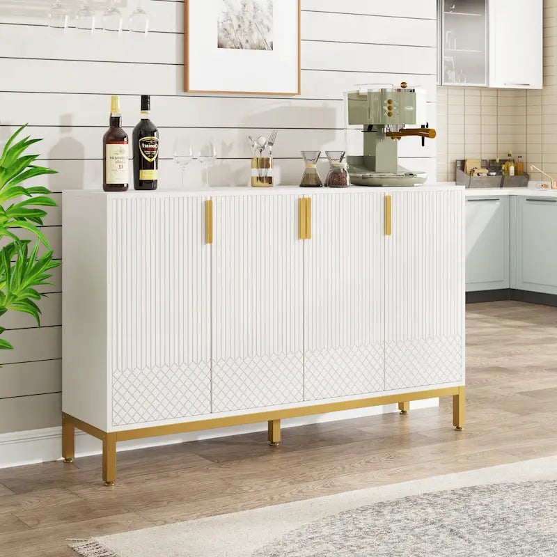 55-Zoll-Küchen-Sideboard, Buffetschrank mit Stauraum