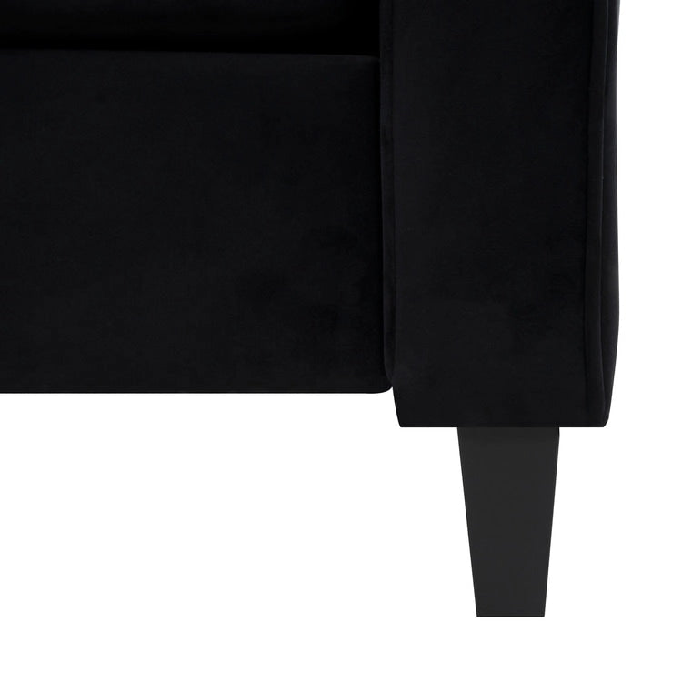 Canapé en microfibre capitonné à boutons pour petits espaces, le salon et la chambre