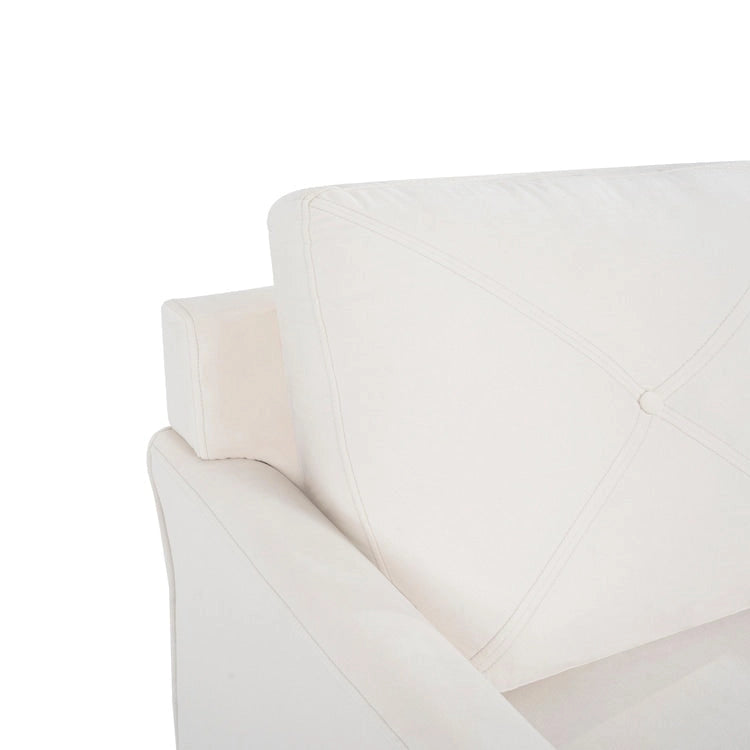 Canapé en microfibre capitonné à boutons pour petits espaces, le salon et la chambre