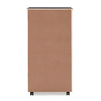 Carrello portaoggetti grigio a 8 cassetti con ruote