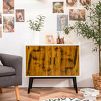 Armadietto Contenitore a 2 Ante Bianco e Marrone Rustico, per 2, 81×38×74 cm