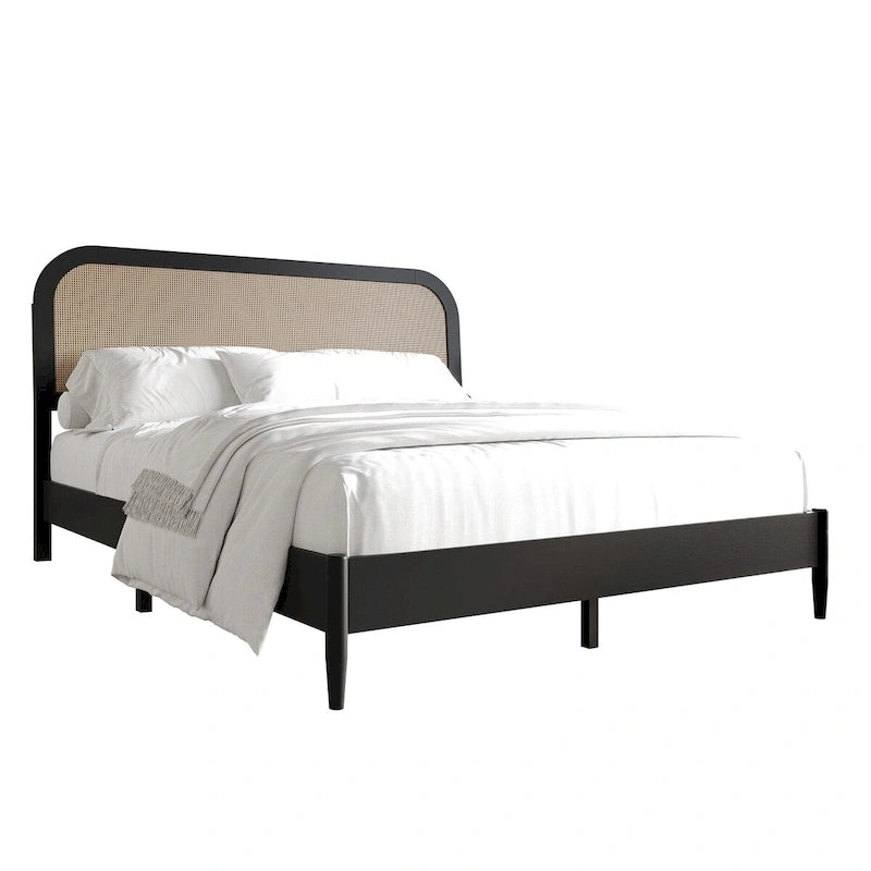 Plattformbett im Mid-Century-Modern-Stil