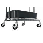 Carrello a rotelle in metallo a 4 ripiani – Bianco/Rosa/Nero/Rosso/Beige/Blu/Grigio, 1 utente