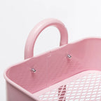 Carrello a rotelle in metallo a 4 ripiani – Bianco/Rosa/Nero/Rosso/Beige/Blu/Grigio, 1 utente