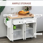 Carrello da cucina con isola su ruote in rovere marrone/grigio/bianco/nero con portapipe
