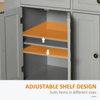Carrello da cucina con isola su ruote in rovere marrone/grigio/bianco/nero con portapipe