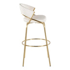 Sgabello da Bar Girevole in Similpelle, Set da 2 – Metallo Nero o Bianco & Oro o Nero