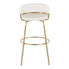 Sgabello da Bar Girevole in Similpelle, Set da 2 – Metallo Nero o Bianco & Oro o Nero