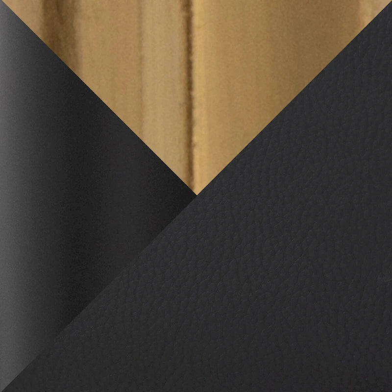 Sgabello da Bar Girevole in Similpelle, Set da 2 – Metallo Nero o Bianco & Oro o Nero