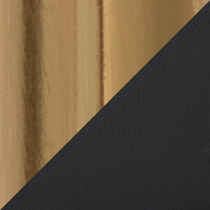 Sgabello da Bar Girevole in Similpelle, Set da 2 – Metallo Nero o Bianco & Oro o Nero