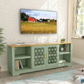 70 Inch Rustic Decorative Floral Door TV Stand for up to 80 Inch TVs
