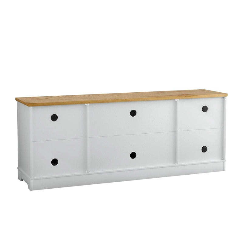 70 Inch Rustic Decorative Floral Door TV Stand for up to 80 Inch TVs