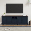 Rustikaler 72-Zoll-TV-Schrank mit verstellbaren Regalböden und verborgenem Stauraum