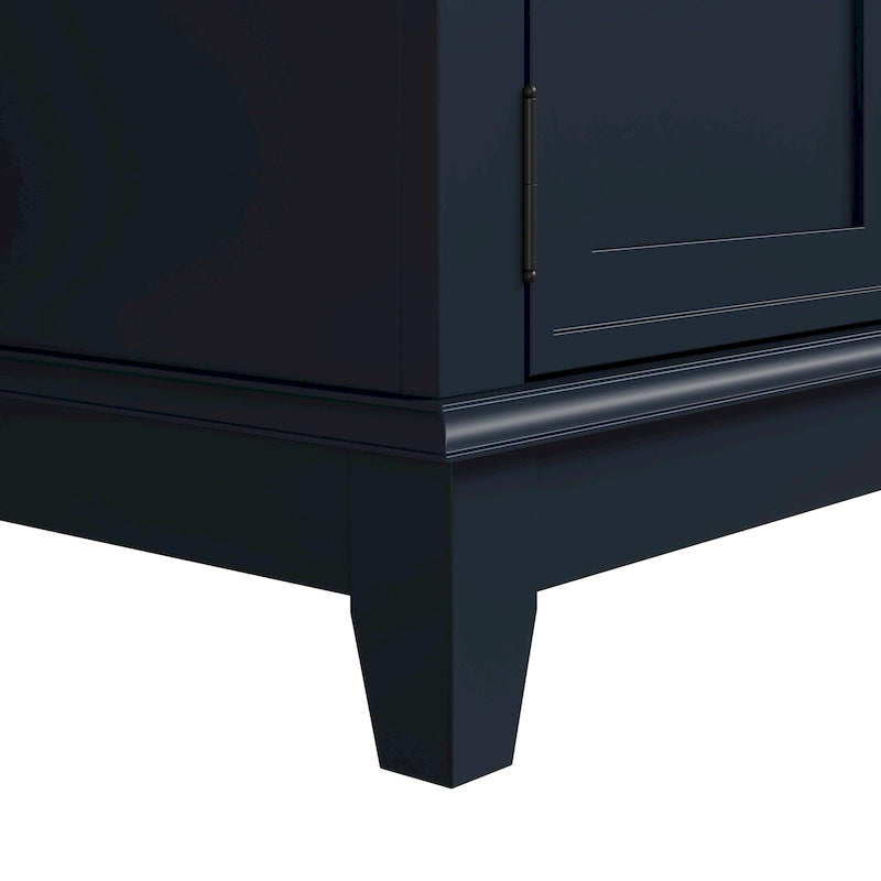 Rustikaler 72-Zoll-TV-Schrank mit verstellbaren Regalböden und verborgenem Stauraum