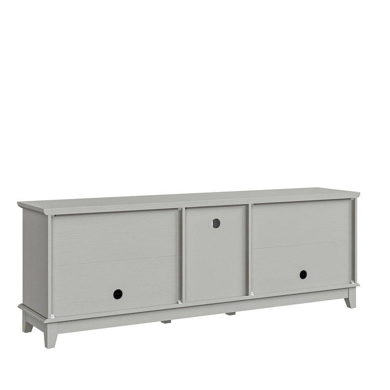 Rustikaler 72-Zoll-TV-Schrank mit verstellbaren Regalböden und verborgenem Stauraum