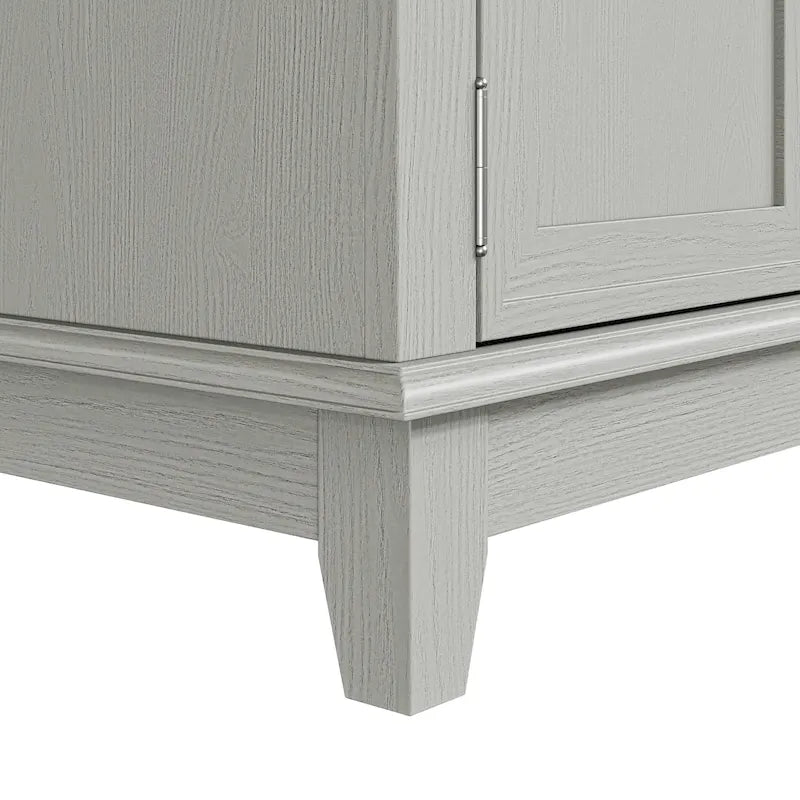 Rustikaler 72-Zoll-TV-Schrank mit verstellbaren Regalböden und verborgenem Stauraum
