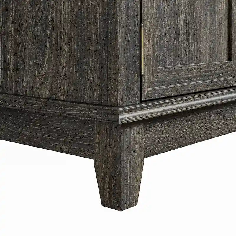 Rustikaler 72-Zoll-TV-Schrank mit verstellbaren Regalböden und verborgenem Stauraum