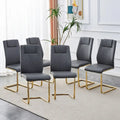 Sedie da pranzo moderne grigio/nero/bianco, set da 6, seduta in similpelle