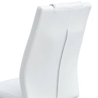 Sedie da pranzo moderne grigio/nero/bianco, set da 6, seduta in similpelle