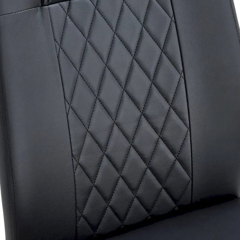 Sedie da pranzo moderne grigio/nero/bianco, set da 6, seduta in similpelle