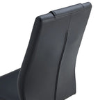 Sedie da pranzo moderne grigio/nero/bianco, set da 6, seduta in similpelle