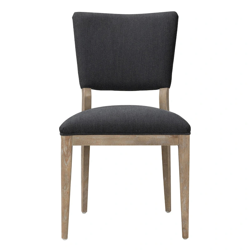 Sedia da pranzo imbottita Sabbia/Beige e a righe Blu/Grigio, set da 2