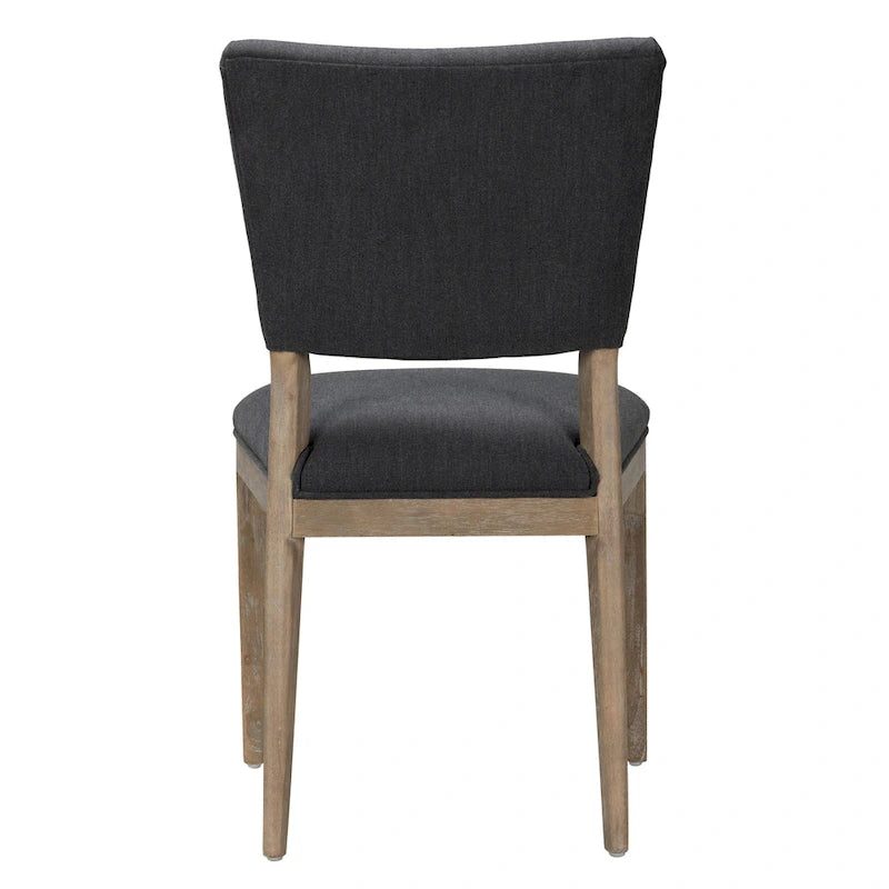 Sedia da pranzo imbottita Sabbia/Beige e a righe Blu/Grigio, set da 2