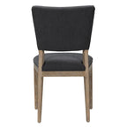 Sedia da pranzo imbottita Sabbia/Beige e a righe Blu/Grigio, set da 2