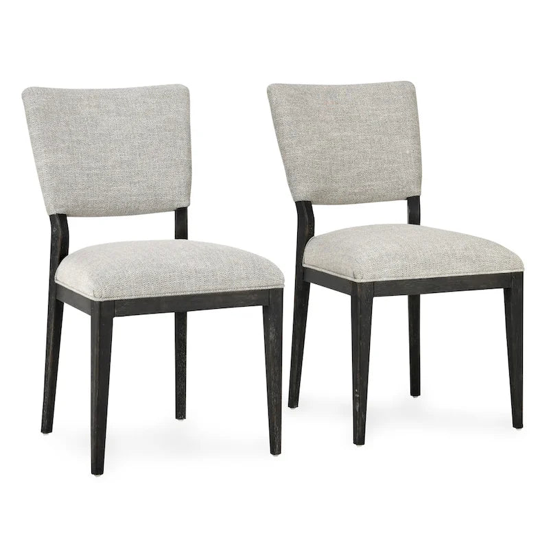 Sedia da pranzo imbottita Sabbia/Beige e a righe Blu/Grigio, set da 2