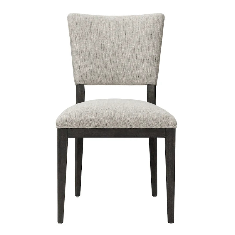 Sedia da pranzo imbottita Sabbia/Beige e a righe Blu/Grigio, set da 2