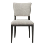 Sedia da pranzo imbottita Sabbia/Beige e a righe Blu/Grigio, set da 2
