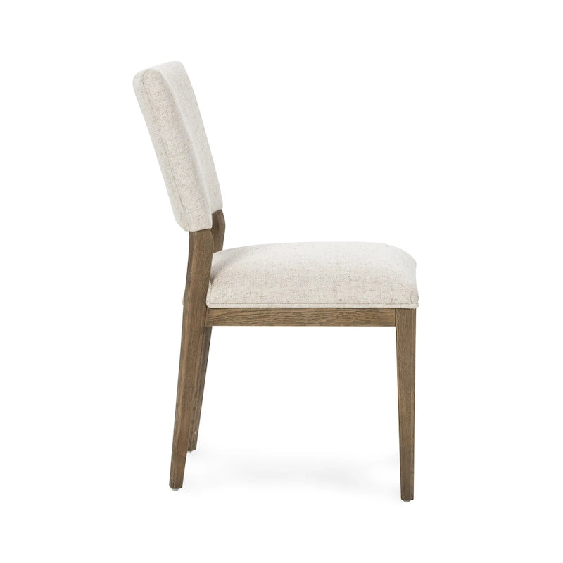 Sedia da pranzo imbottita Sabbia/Beige e a righe Blu/Grigio, set da 2