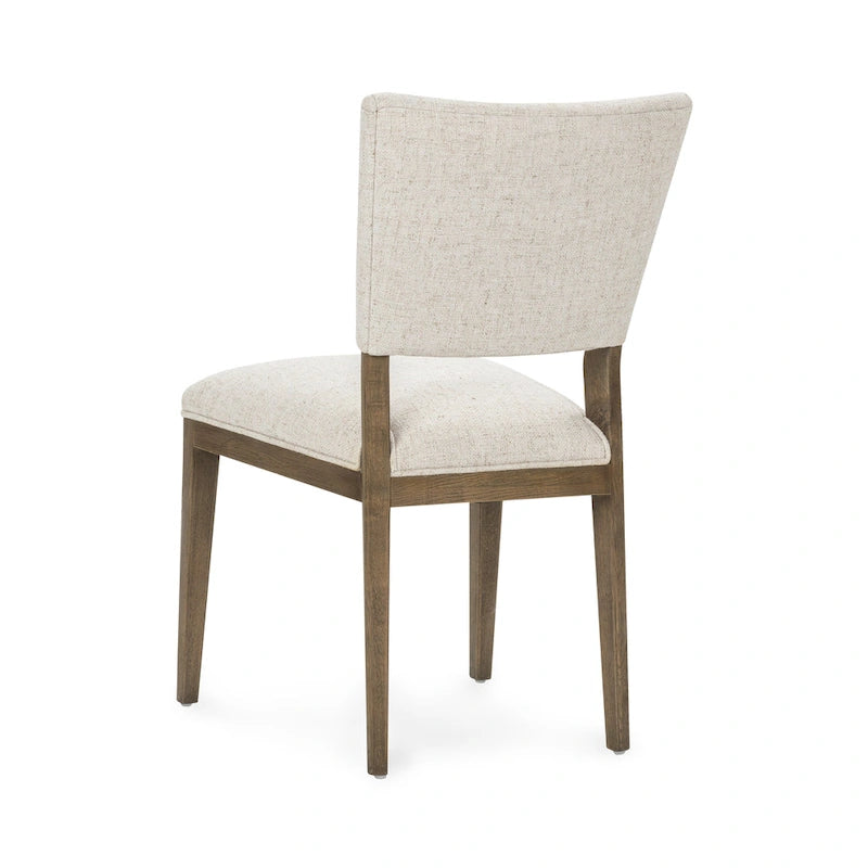 Sedia da pranzo imbottita Sabbia/Beige e a righe Blu/Grigio, set da 2