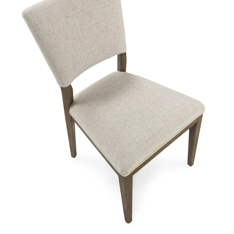 Sedia da pranzo imbottita Sabbia/Beige e a righe Blu/Grigio, set da 2