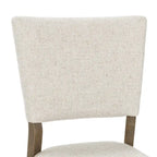 Sedia da pranzo imbottita Sabbia/Beige e a righe Blu/Grigio, set da 2