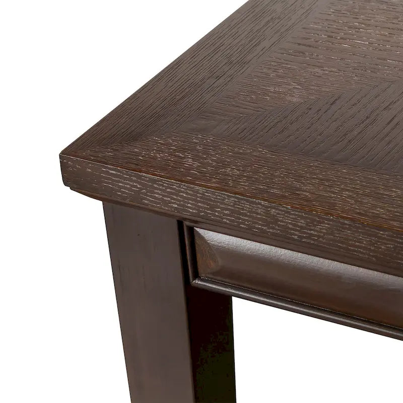 Tavolo da pranzo allungabile in rovere bianco/espresso, 6-8 posti