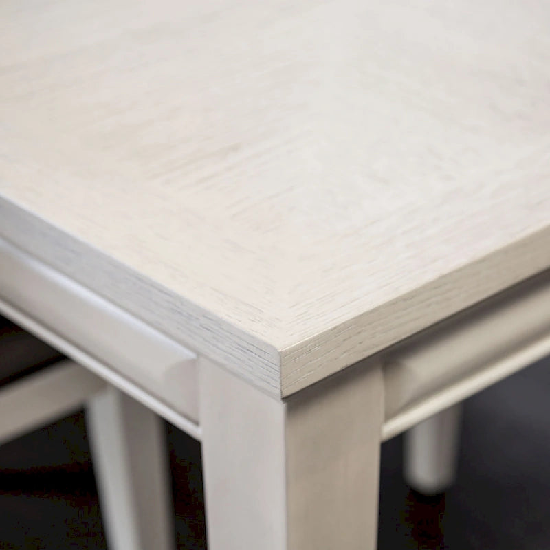 Tavolo da pranzo allungabile in rovere bianco/espresso, 6-8 posti