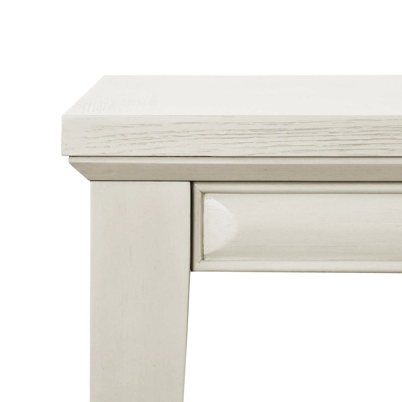 Tavolo da pranzo allungabile in rovere bianco/espresso, 6-8 posti