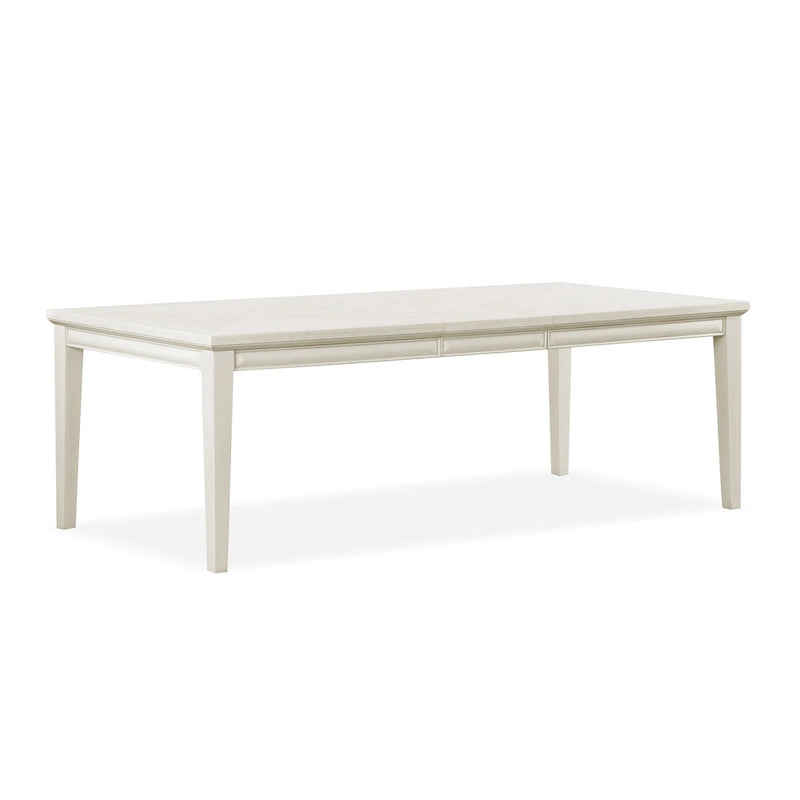 Tavolo da pranzo allungabile in rovere bianco/espresso, 6-8 posti