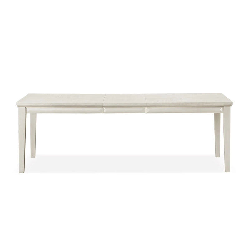 Tavolo da pranzo allungabile in rovere bianco/espresso, 6-8 posti